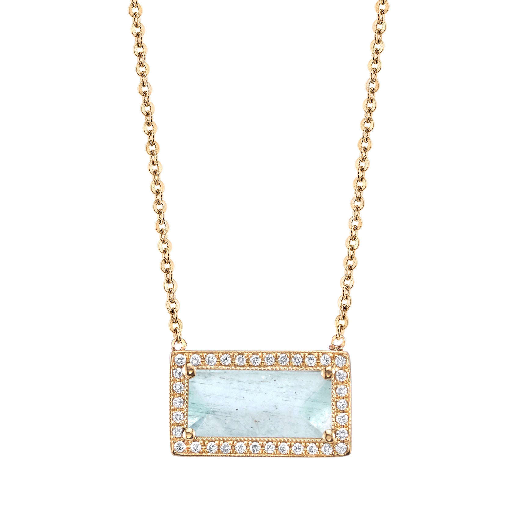 Aquamarine in Yellow Gold