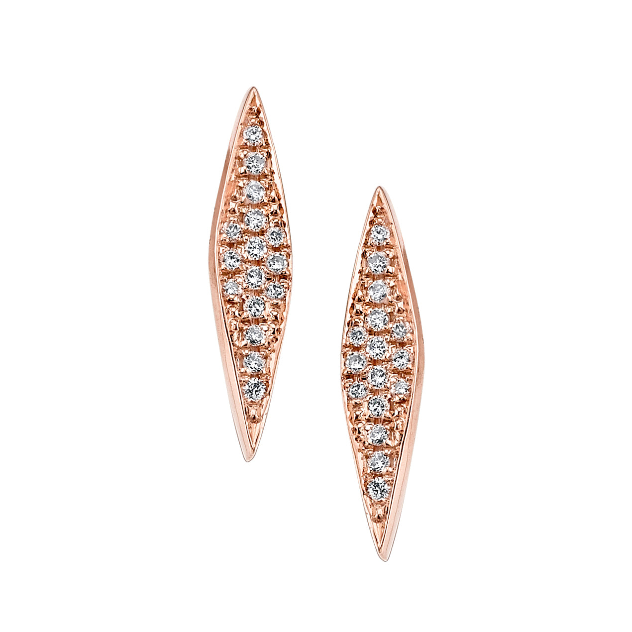 SILHUET Small Marquise Pavé Earrings