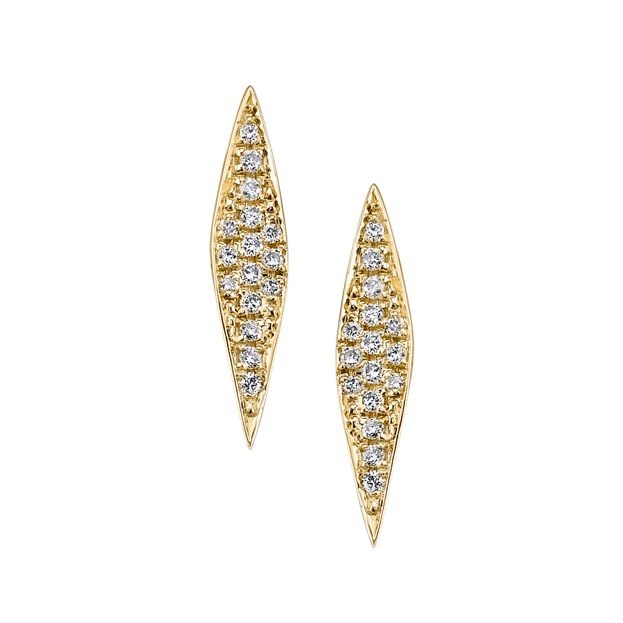 SILHUET Small Marquise Pavé Earrings