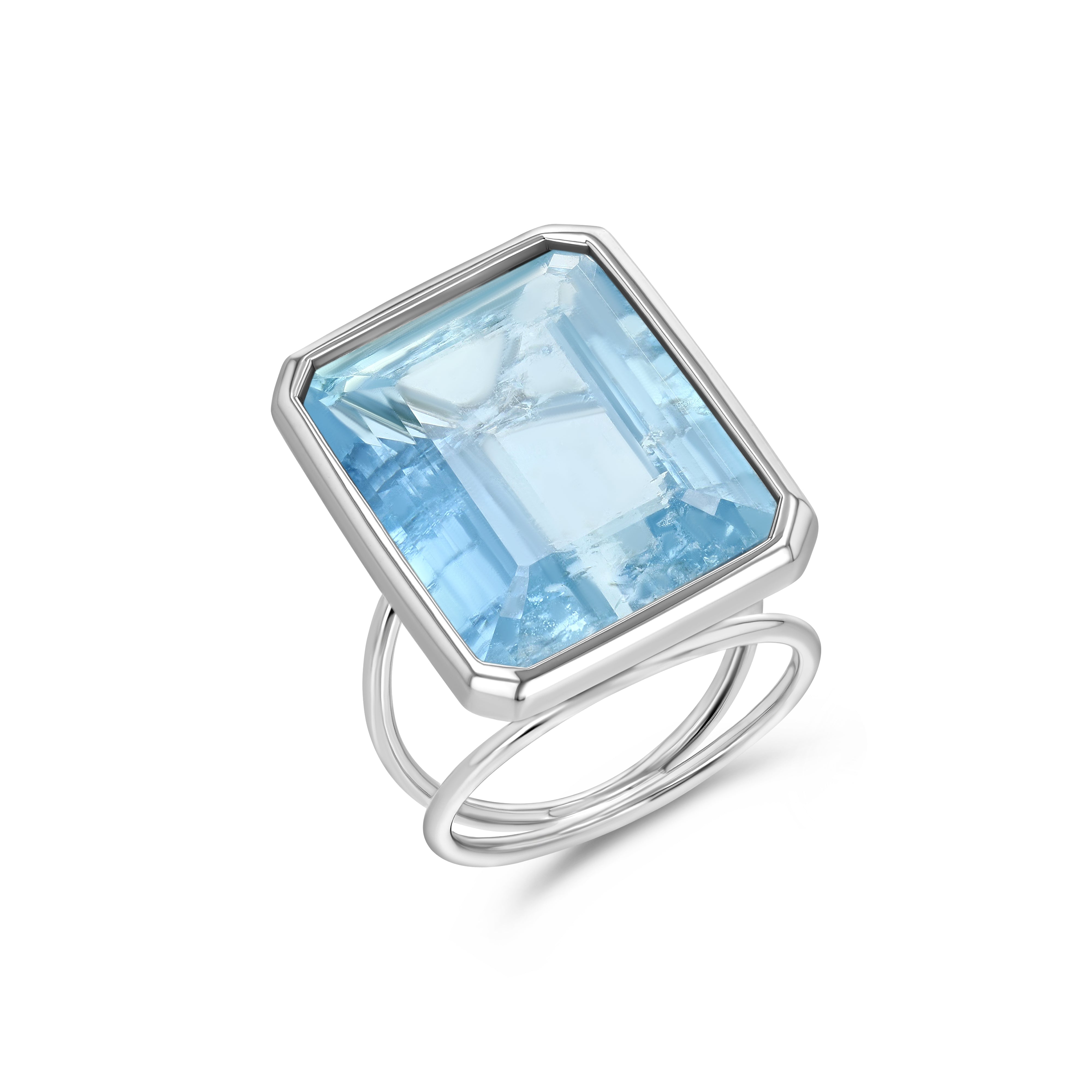 Aquamarine Stunner Ring