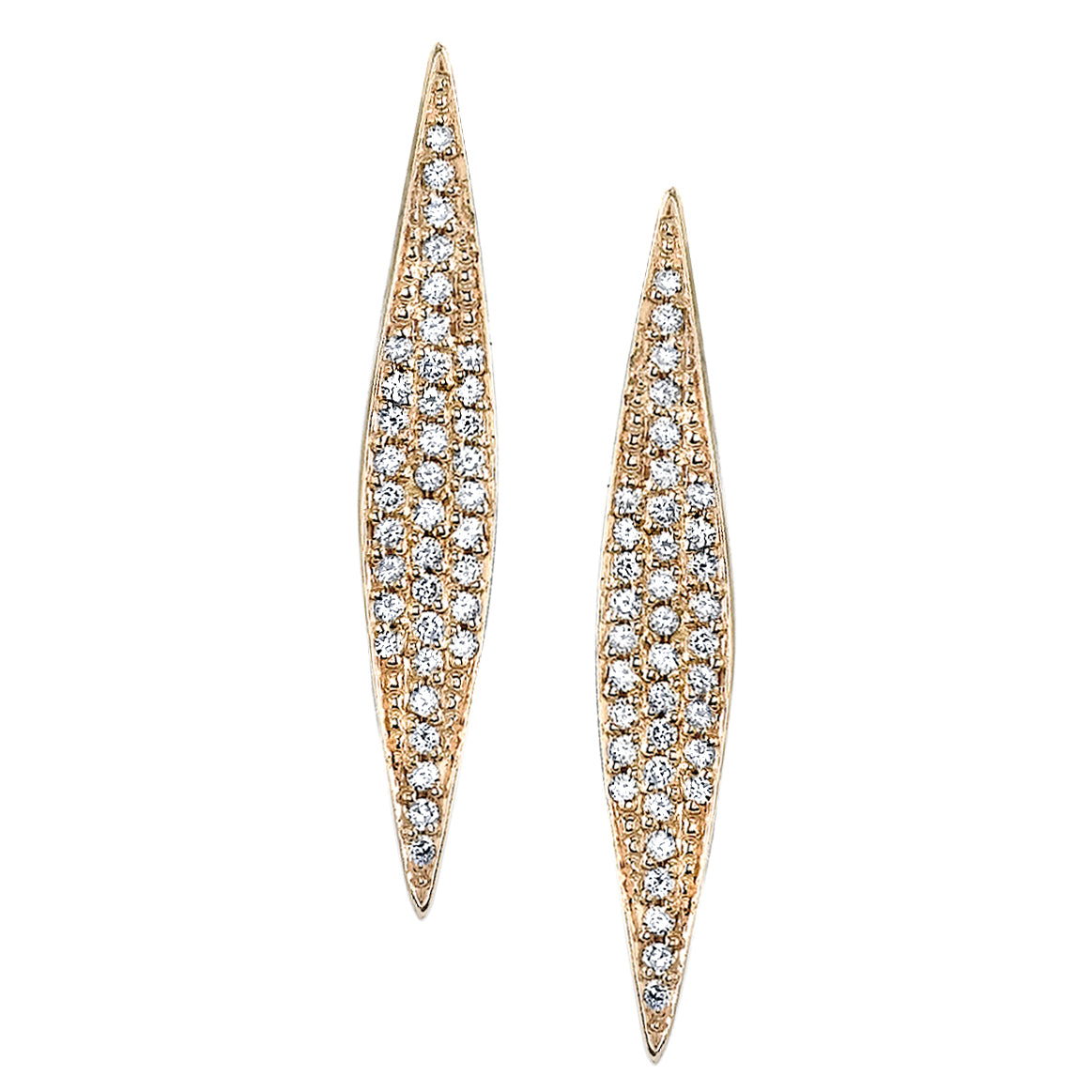 Medium Signature Marquise Earrings with Pave